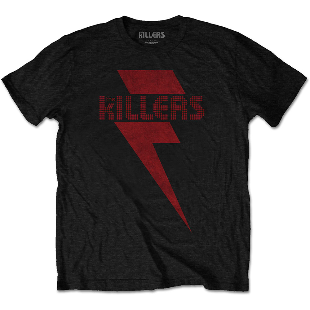 Tričko The Killers - Red Bolt, Unisex,Čierna,XXL