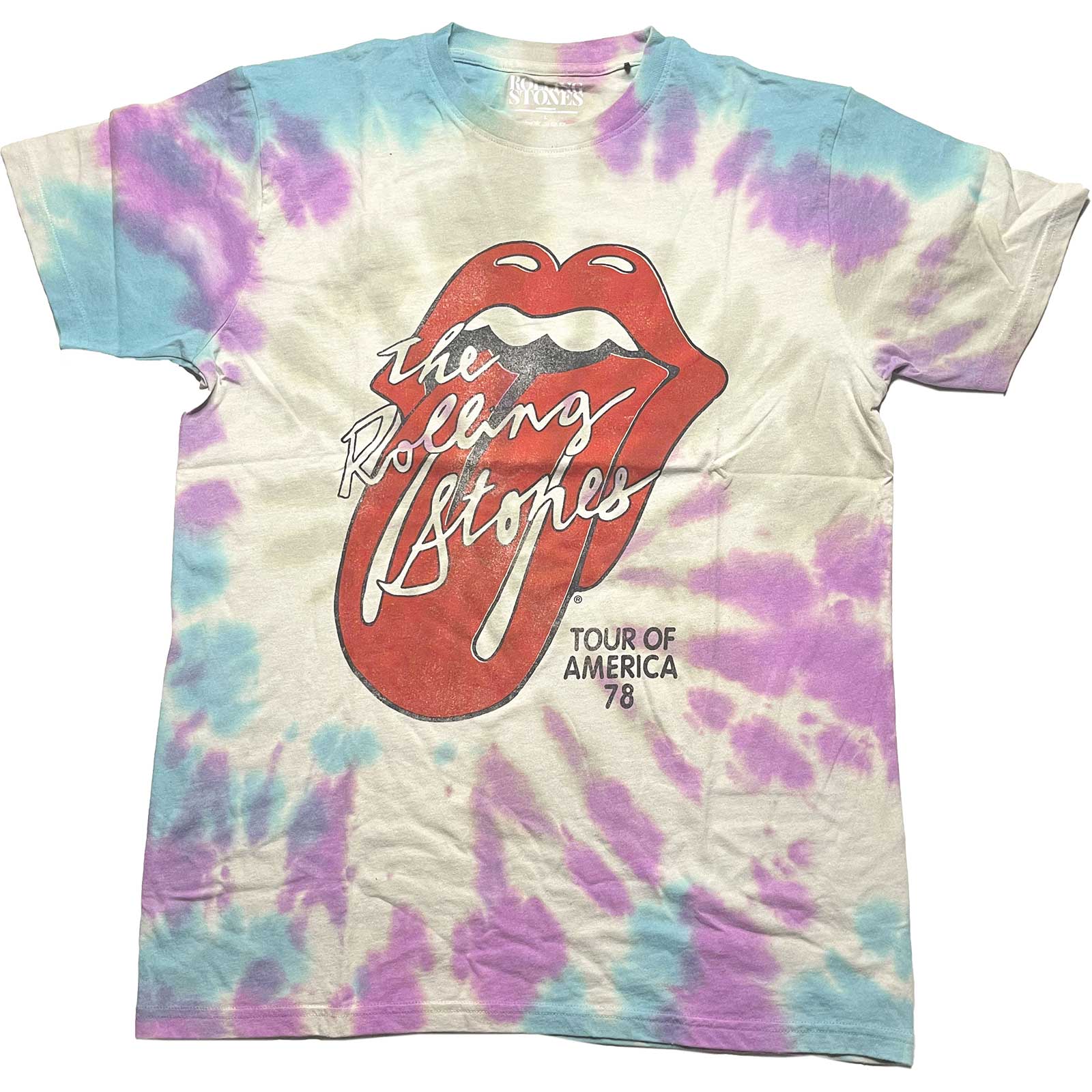 Tričko The Rolling Stones - Tour of USA '78, Unisex,Biela,XL