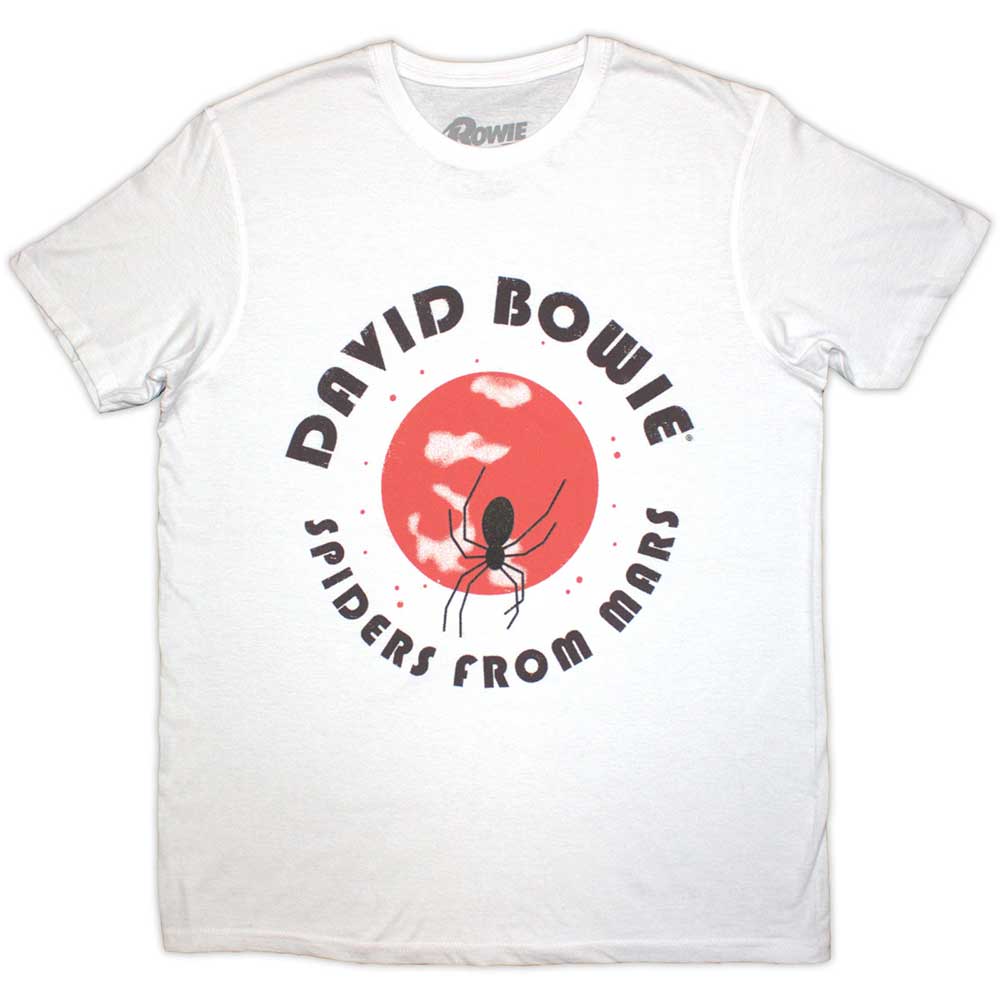 Tričko David Bowie - Spiders From Mars, Unisex,Biela,XXL
