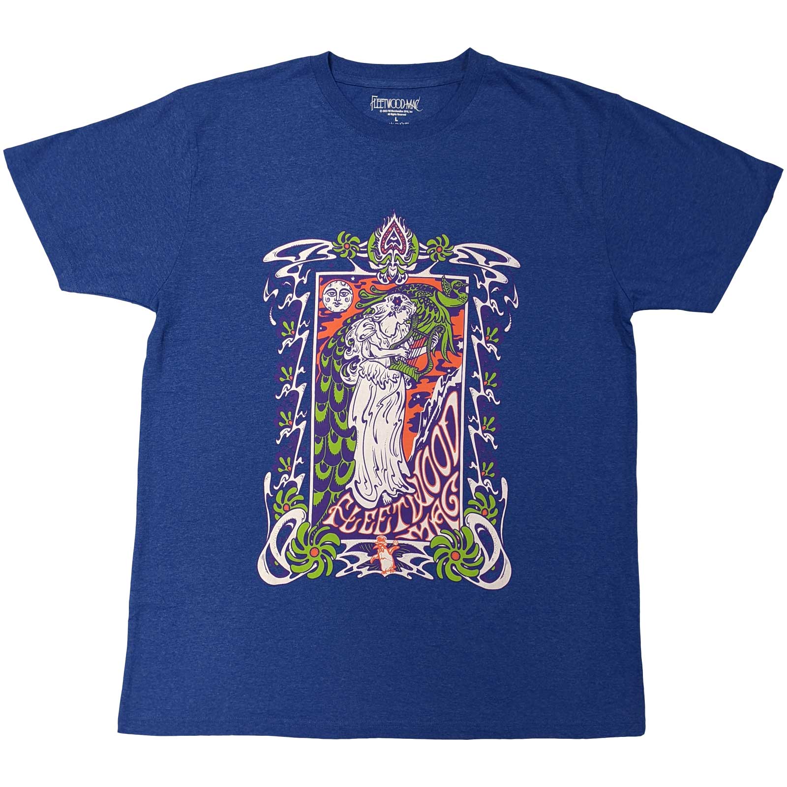Tričko Fleetwood Mac - Lady Lyre, Unisex,Modrá,XXL