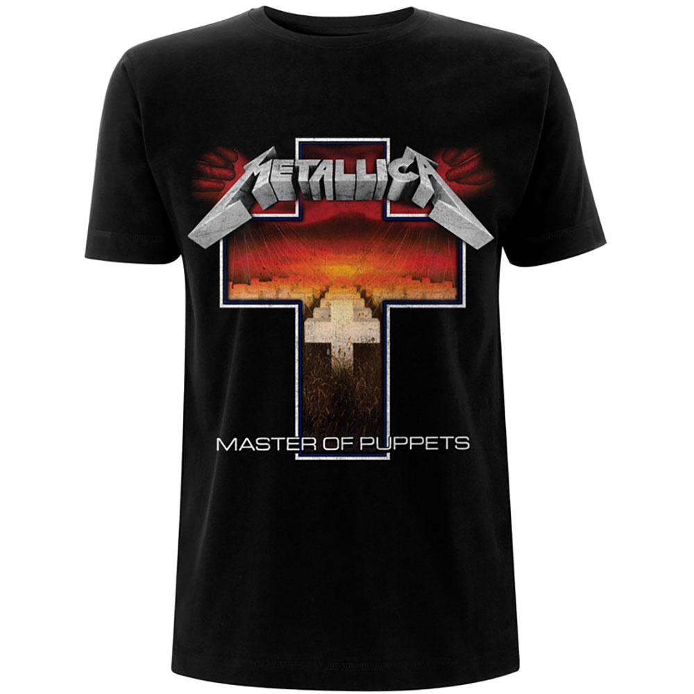 Tričko Metallica - Master of Puppets Cross, Unisex,Čierna,XL