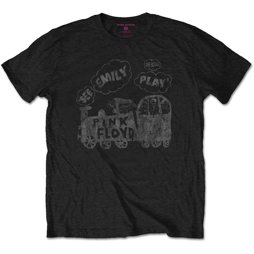 Tričko Pink Floyd - See Emily Play, Unisex,Čierna,XXL