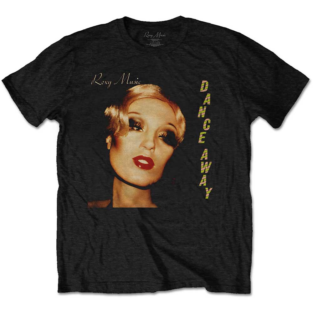 Tričko Roxy Music - Dance Away Album, Unisex,Čierna,XXL