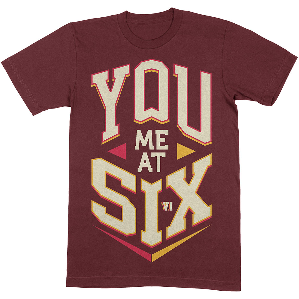 Tričko You Me At Six - Cube, Unisex,Červená,XXL