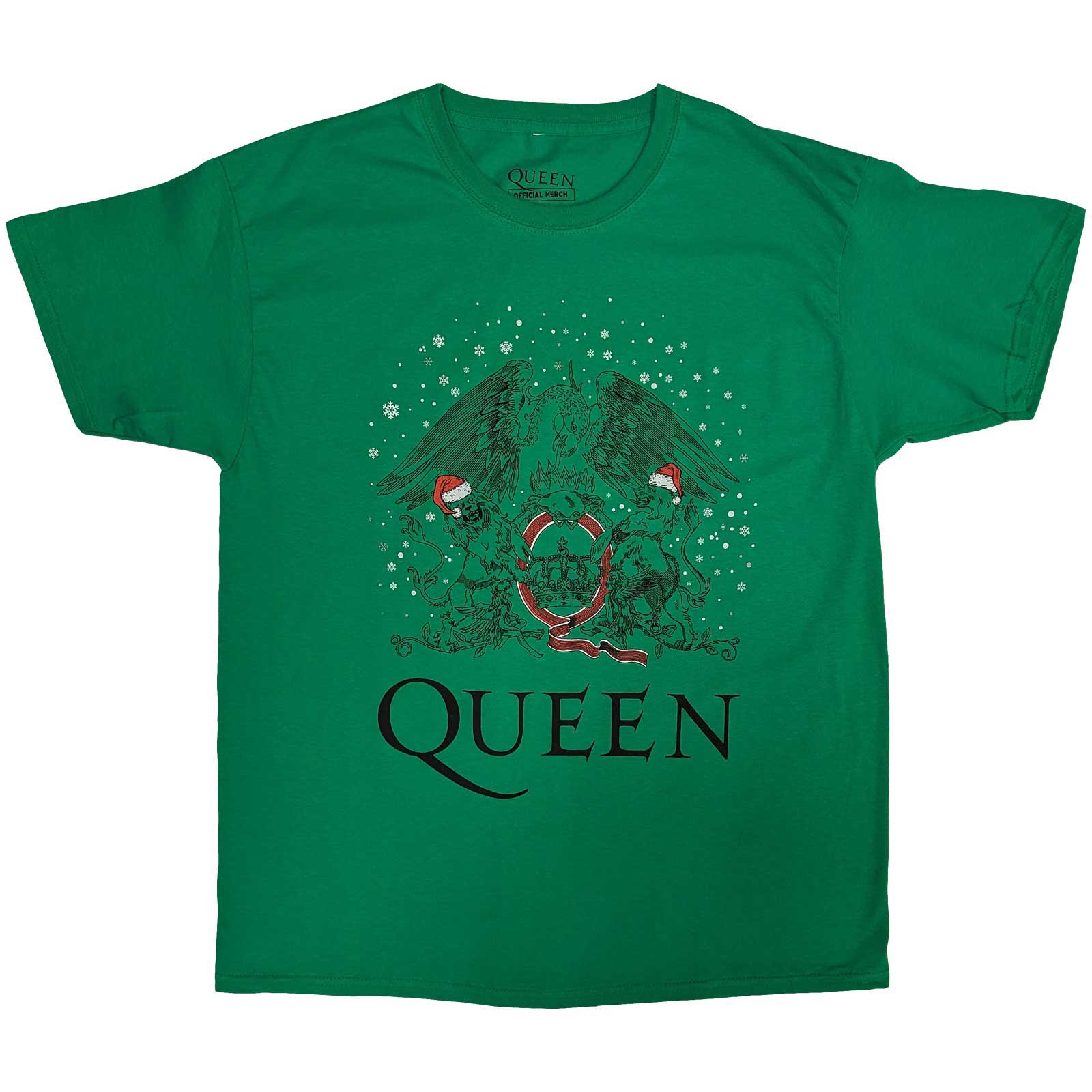 Tričko Queen - Holiday Crest, Unisex,Zelená,XXL