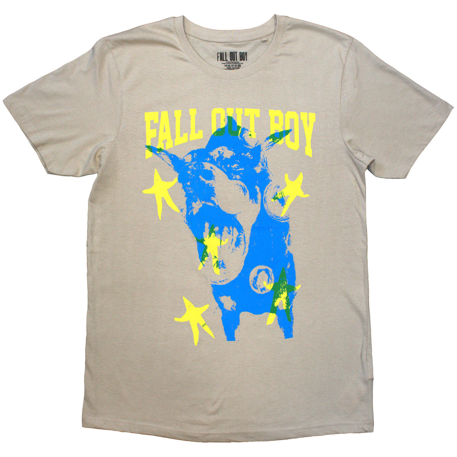 Tričko Fall Out Boy - Dog, Unisex,Natural,XXL