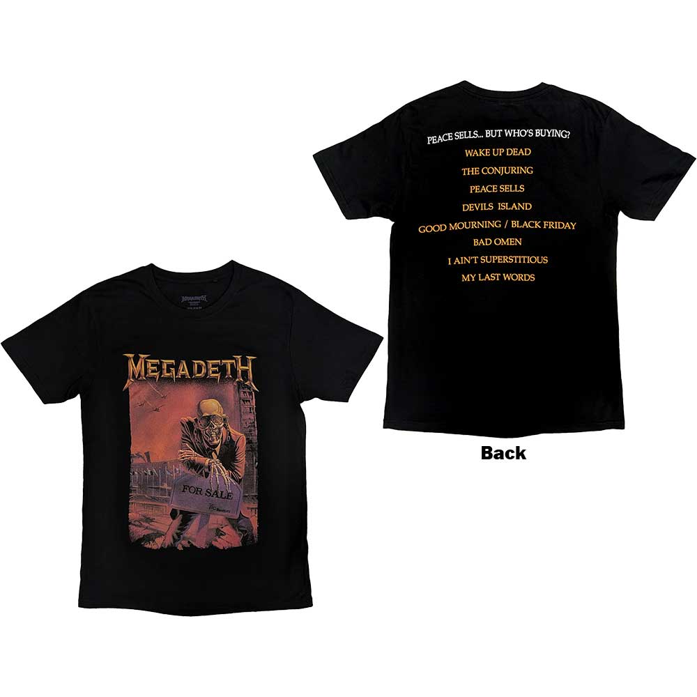 Tričko Megadeth - Peace Sells Album Cover, Unisex,Čierna,XXL