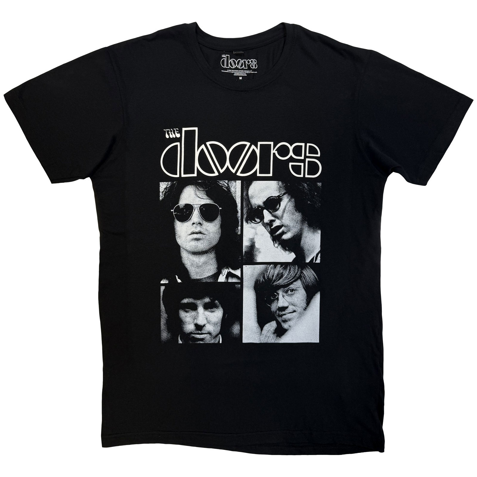 Tričko The Doors - Squares, Unisex,Čierna,XXL