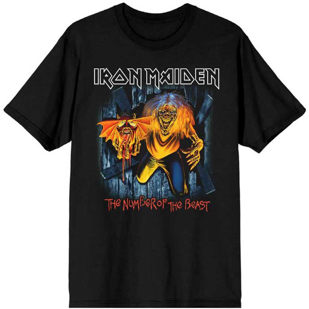 Tričko Iron Maiden - Number of the Beast Eddie Panel Burst, Unisex,Čierna,XXL