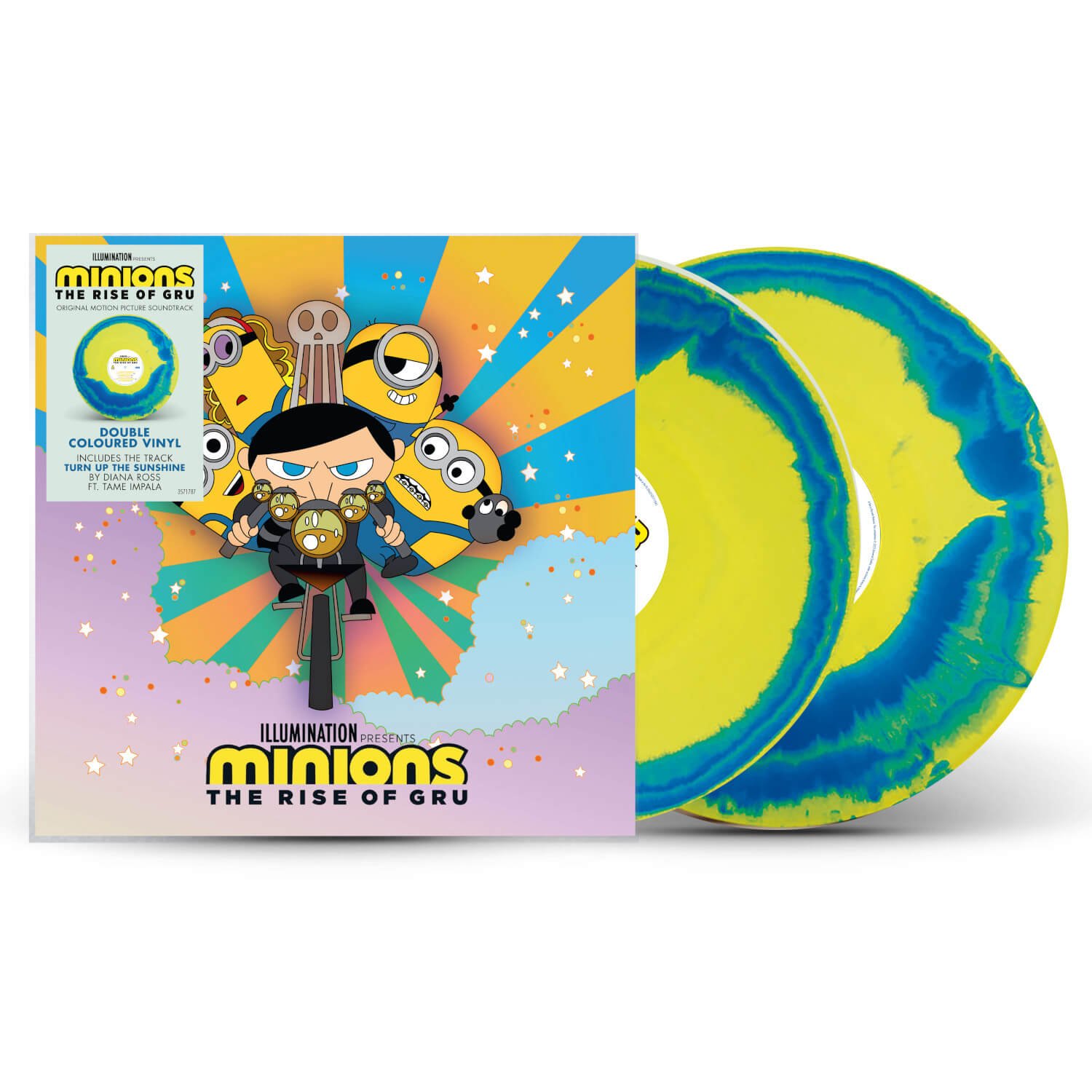Vinyl Soundtrack - Minions: The Rise Of Gru (Yellow & Blue Swirl Vinyl)