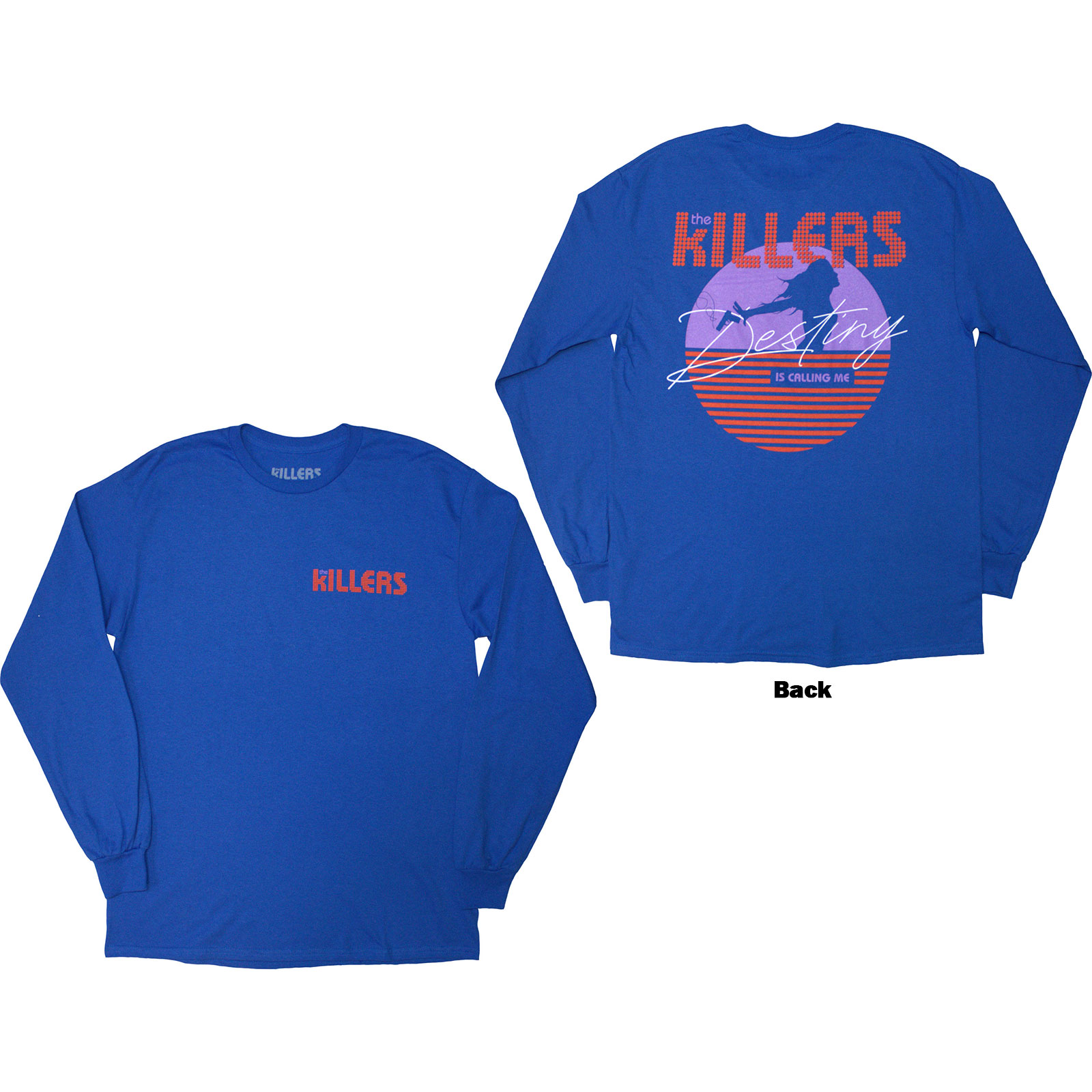 Tričko s dlhým rukávom The Killers - Tour '24 Destiny Is Calling Me, Unisex,Modrá,XXL