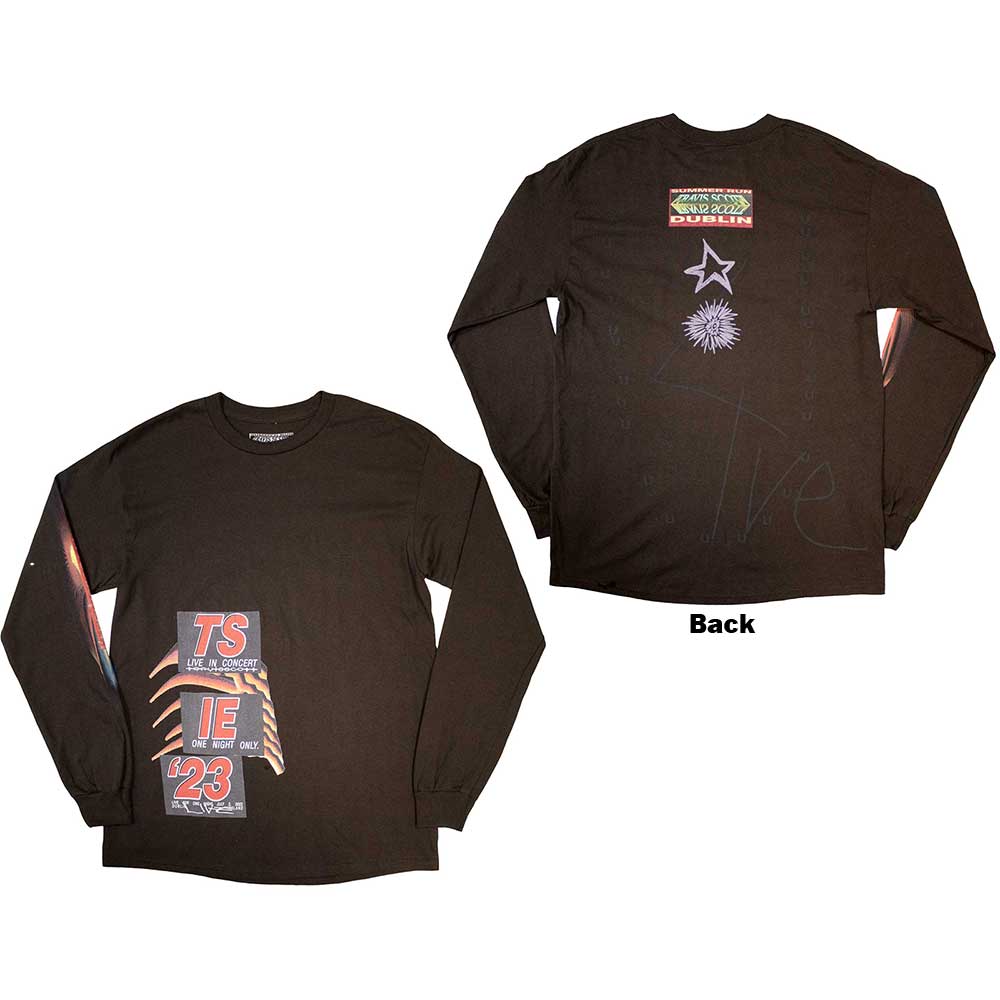 Tričko s dlhým rukávom Travis Scott - Summer Run 2023 Dublin, Unisex,Hnedá,XXL