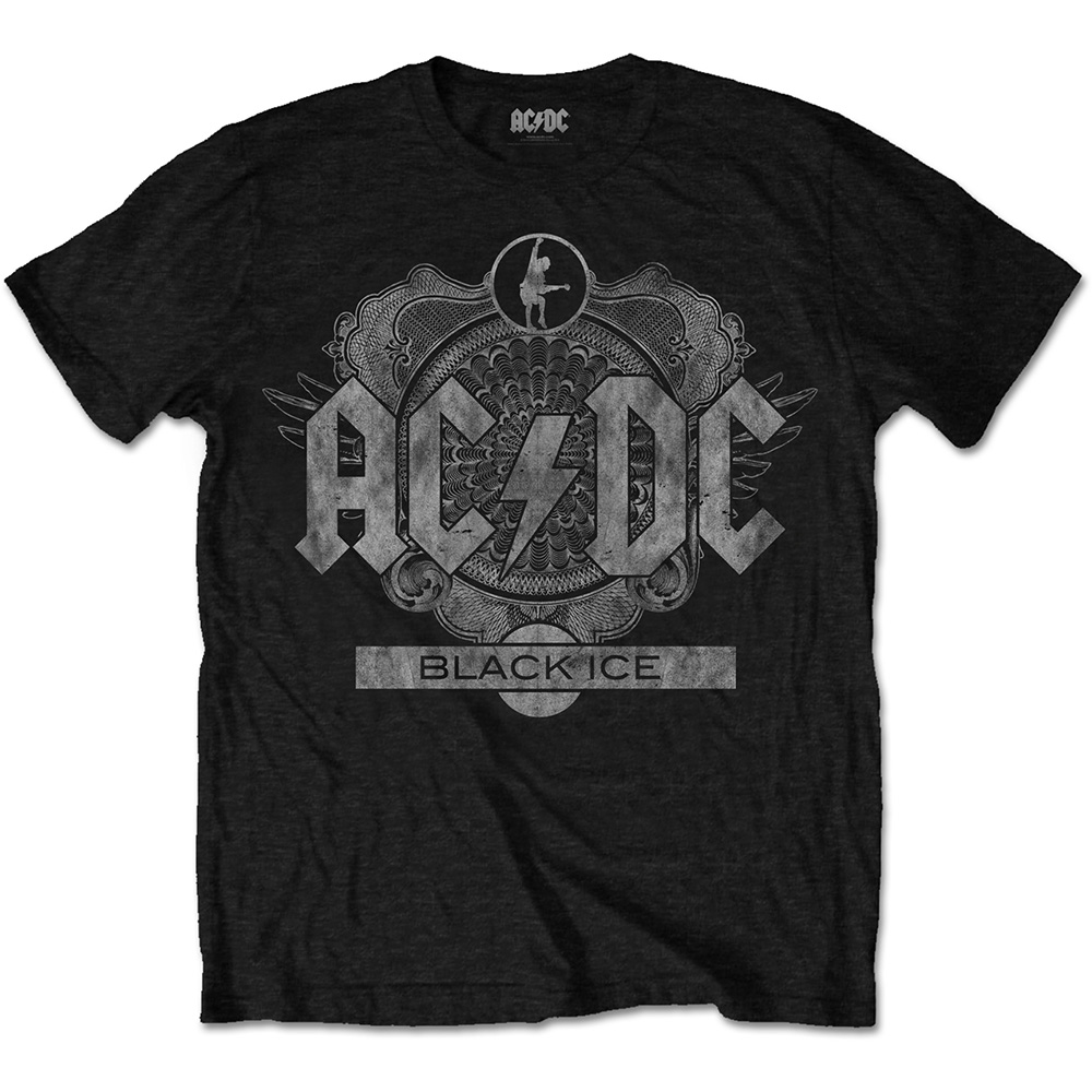 Tričko AC/DC - Black Ice, Unisex,Čierna,XXL