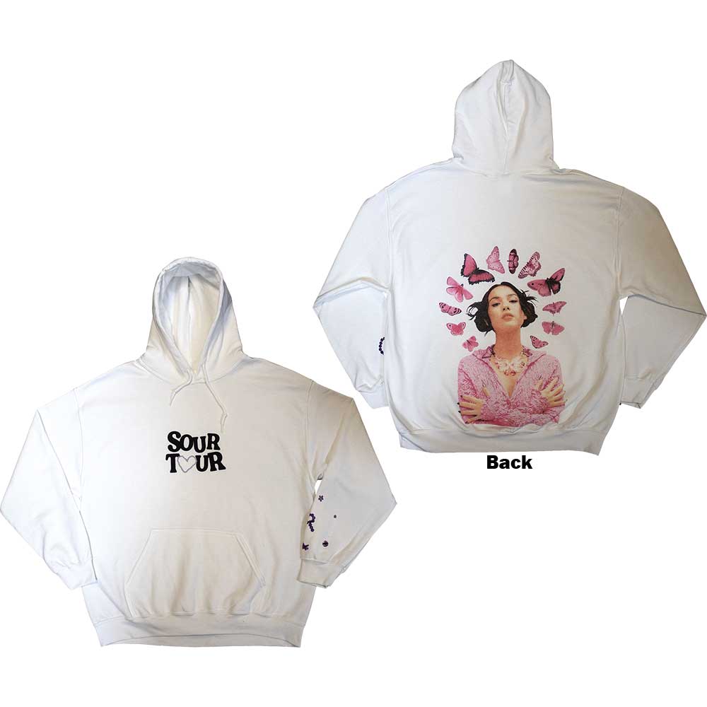 Mikina Olivia Rodrigo - Butterfly Halo, Unisex,Biela,XXL