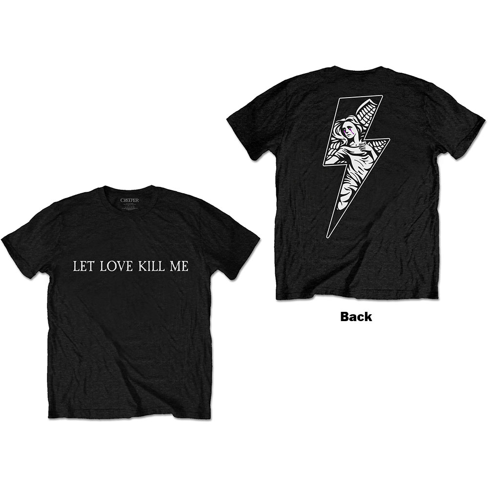 Tričko Creeper - Let Love Kill Me, Unisex,Čierna,XL