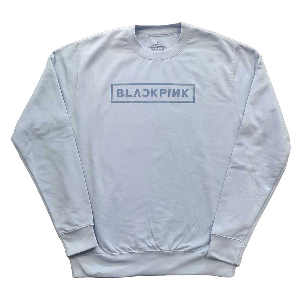 Crewneck Blackpink - Logo, Unisex,Modrá,XXL