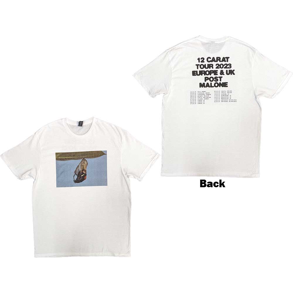 Tričko Post Malone - Resurface 2023 Tour Dates, Unisex,Biela,XXL