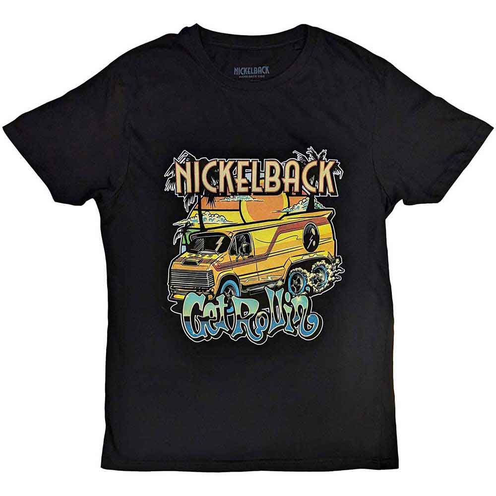 Tričko Nickelback - Get Rollin', Unisex,Čierna,XXL