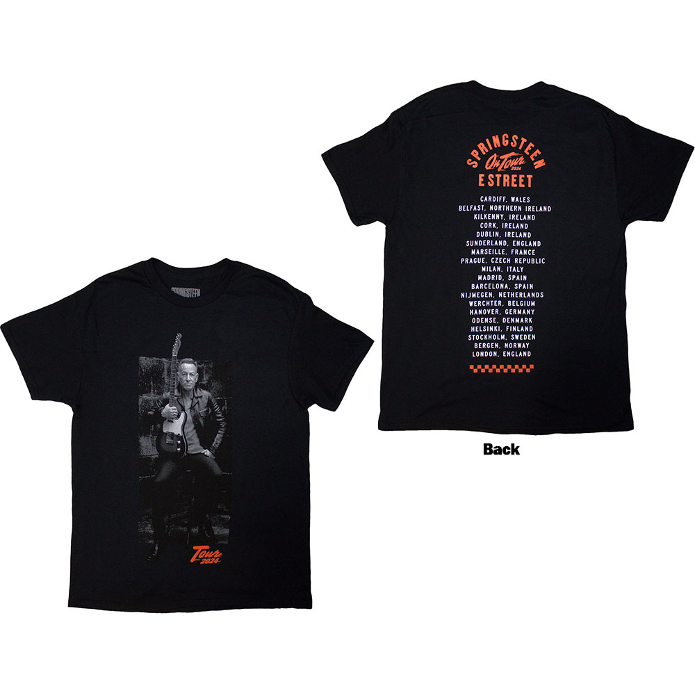 Tričko Bruce Springsteen - Tour '24 Wheel, Unisex,Čierna,XXL