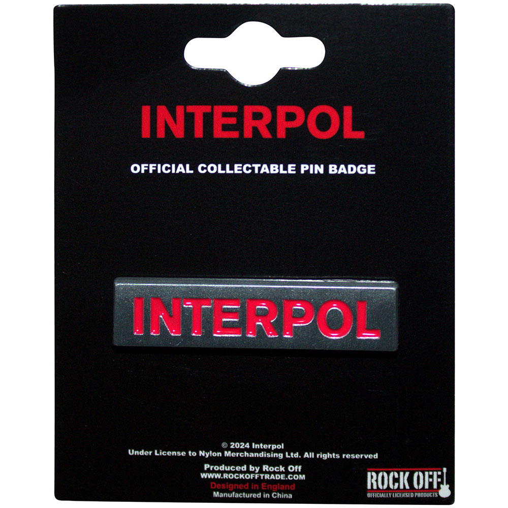 Odznak Interpol - Text Logo