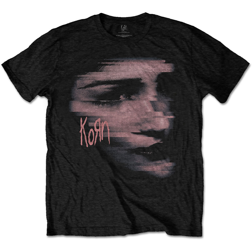 Tričko Korn - Chopped Face, Unisex,Čierna,XXL