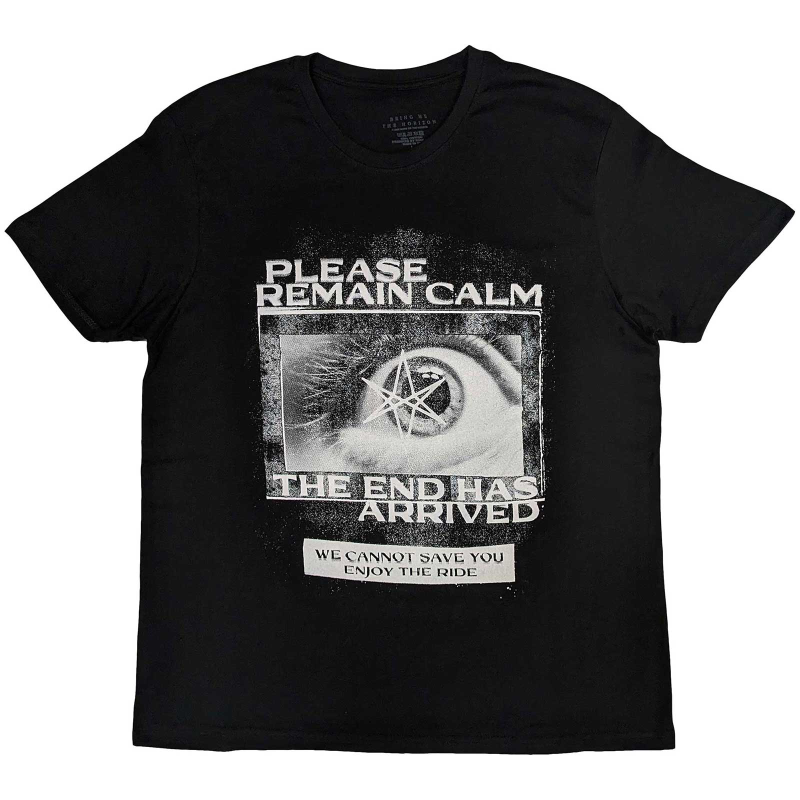 Tričko Bring me the horizon - Remain Calm FP, Unisex,Čierna,S