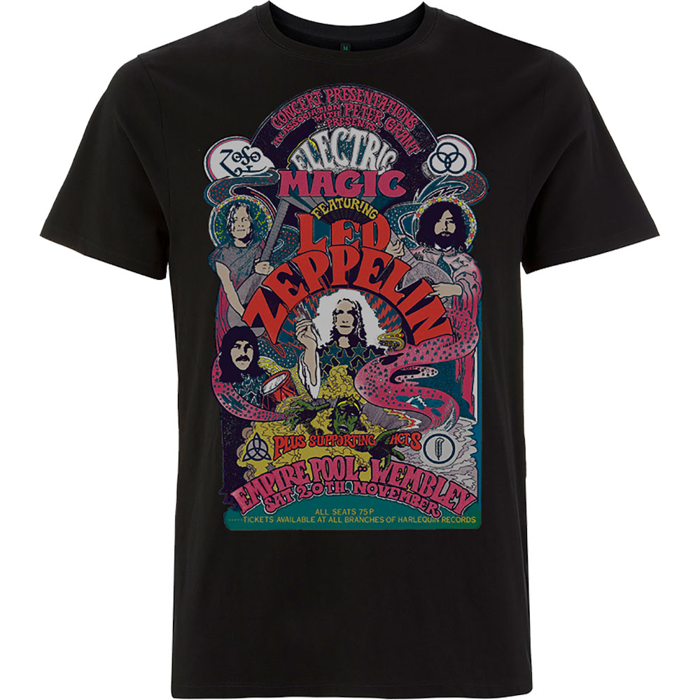 Tričko Led Zeppelin - Full Colour Electric Magic, Unisex,Čierna,XXL