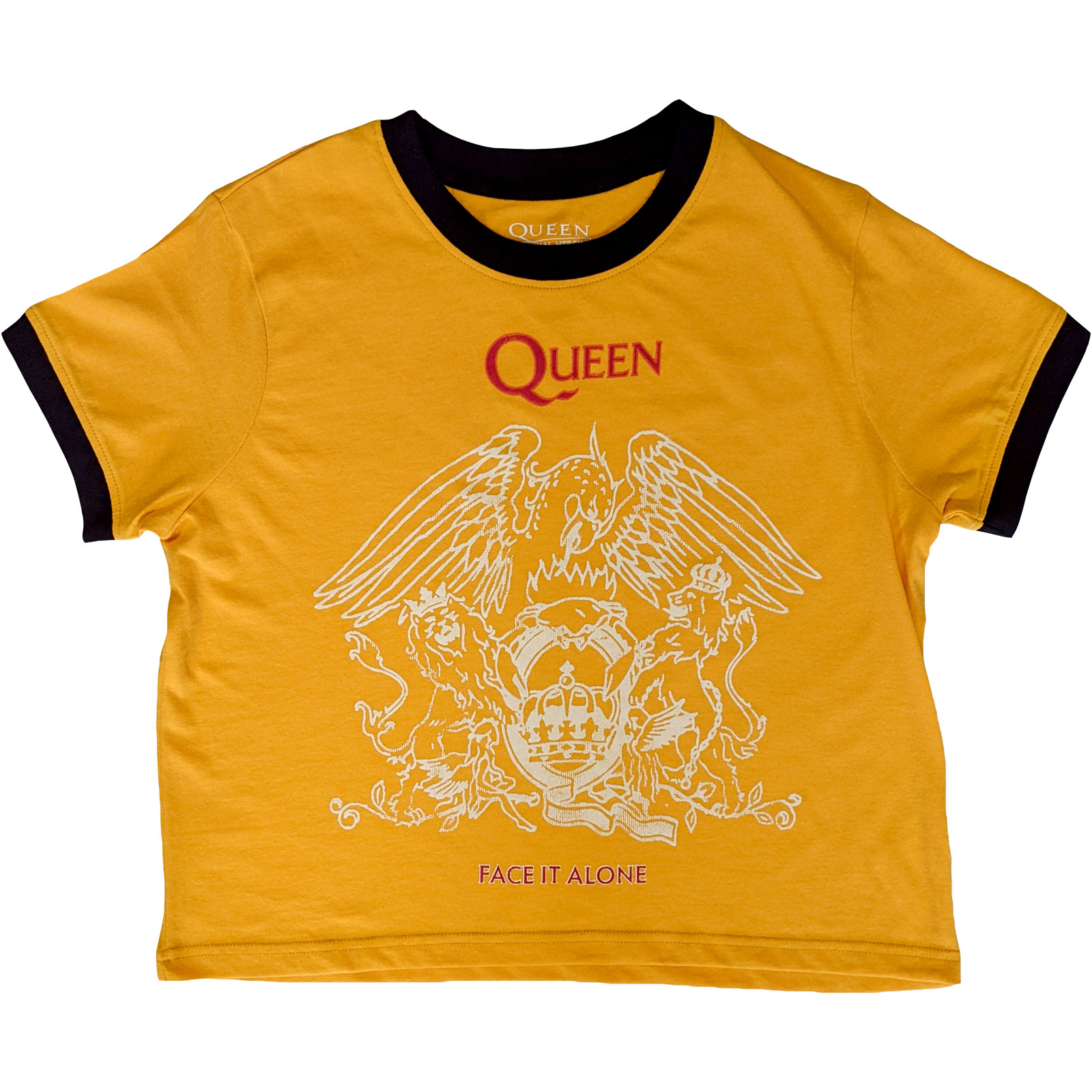 Tielko Queen - Face It Alone Crest, Žena,Žltá,XXL