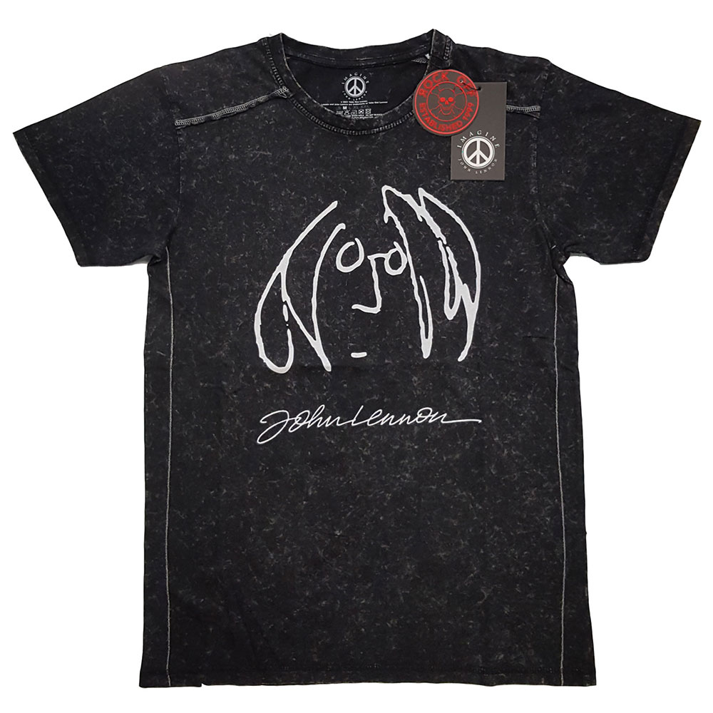 Tričko John Lennon - Self Portrait, Unisex,Čierna,S