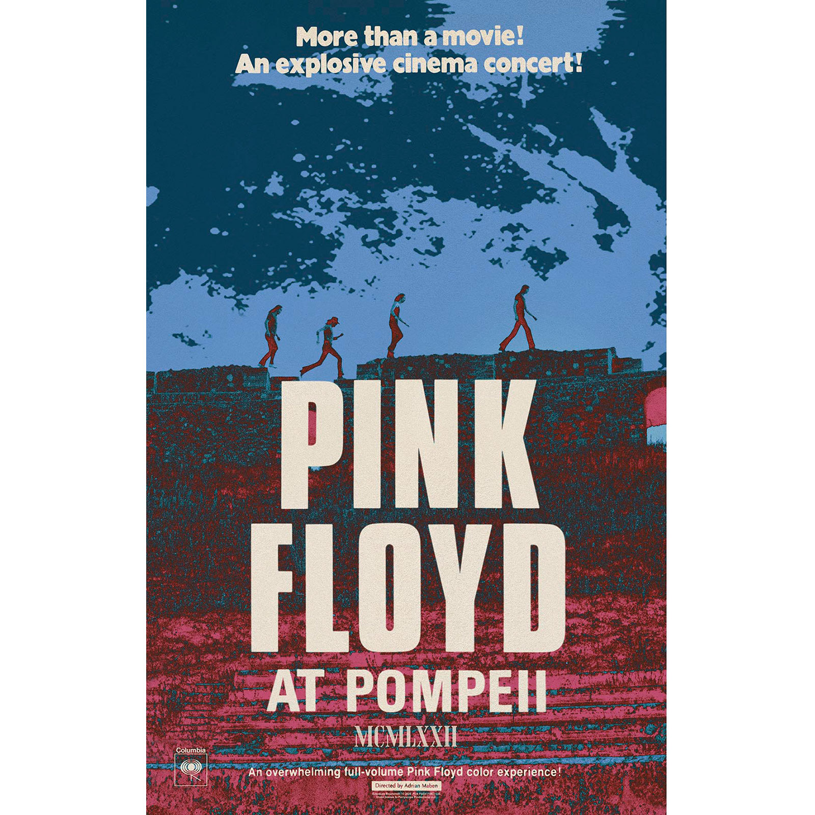 Plagát Pink Floyd - Live In Pompeii