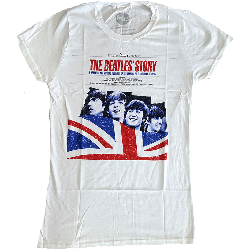 Tričko The Beatles - The Beatles Story, Žena,Biela,XL