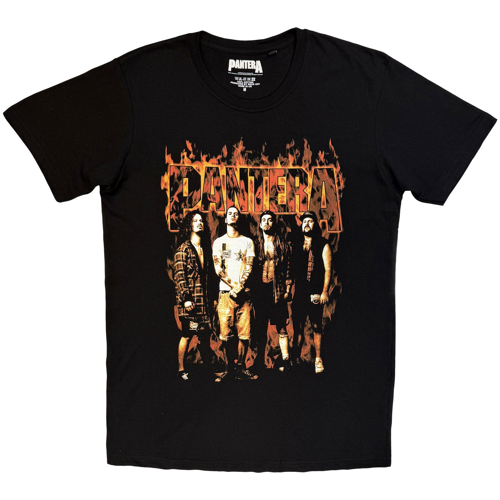 Tričko Pantera - Flames, Unisex,Čierna,XXL