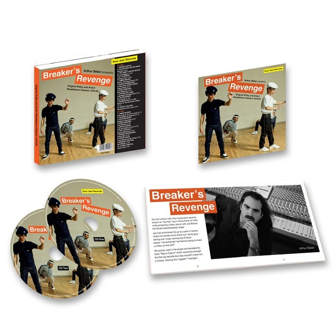 CD Arthur Baker - ARTHUR BAKER PRESENTS BREAKER S REVENGE AND ORIGINAL B-BOY AND B-GIRL BREAKDANCE CLASSICS 1970-84