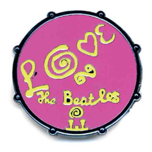 Odznak The Beatles - Drum Love, Ružová,Univerzálna