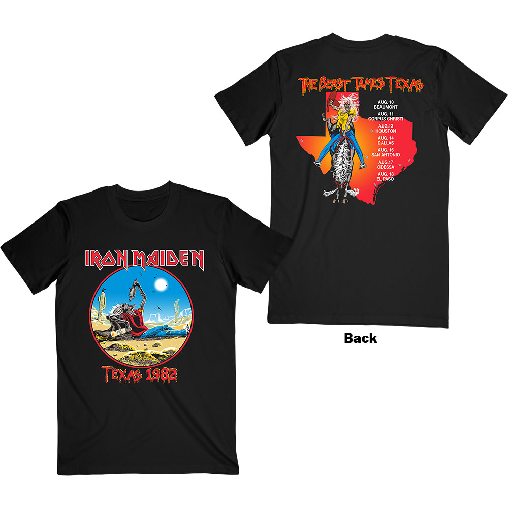Tričko Iron Maiden - The Beast Tames Texas, Unisex,Čierna,XXL