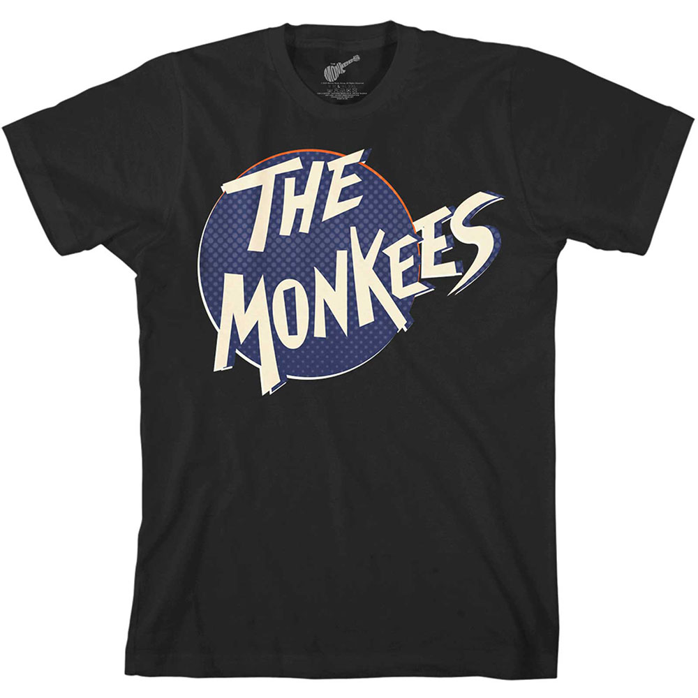 Tričko The Monkees - Retro Dot Logo, Unisex,Čierna,XXL