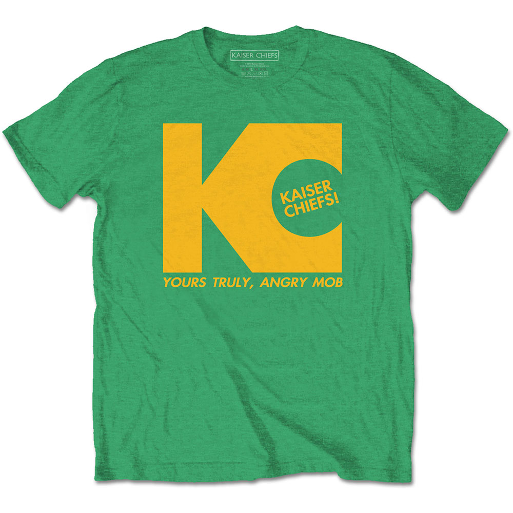 Tričko Kaiser Chiefs - Yours Truly, Unisex,Zelená,XXL