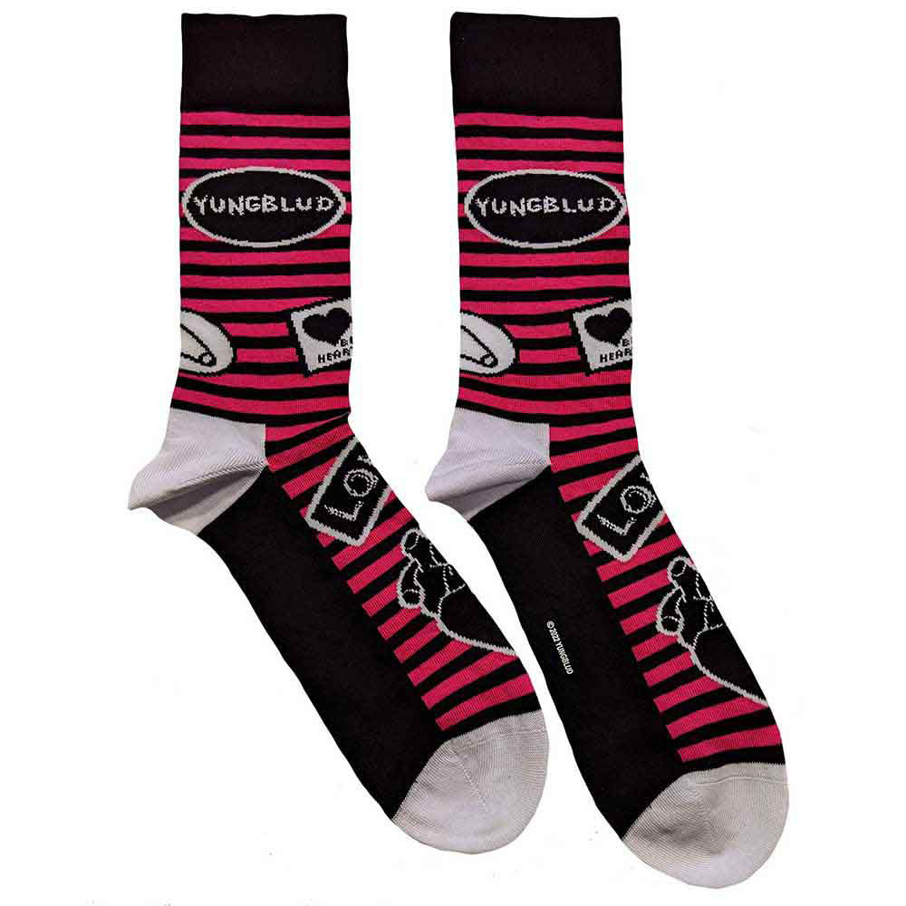 Ponožky Yungblud - Symbols, Unisex,Čierna,UK 4 - 7