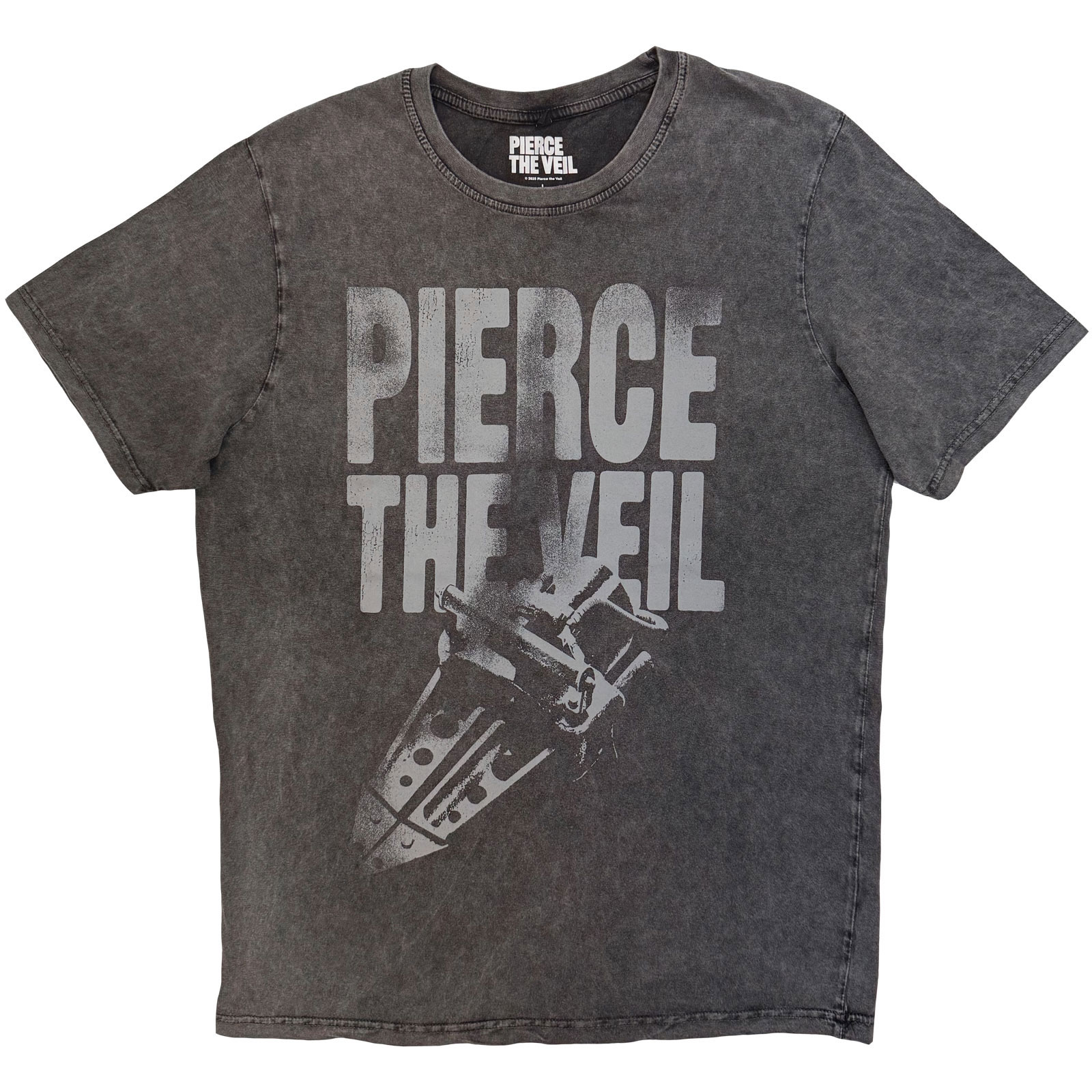 Tričko Pierce the Veil - Large Text, Unisex,Šedá,XXL