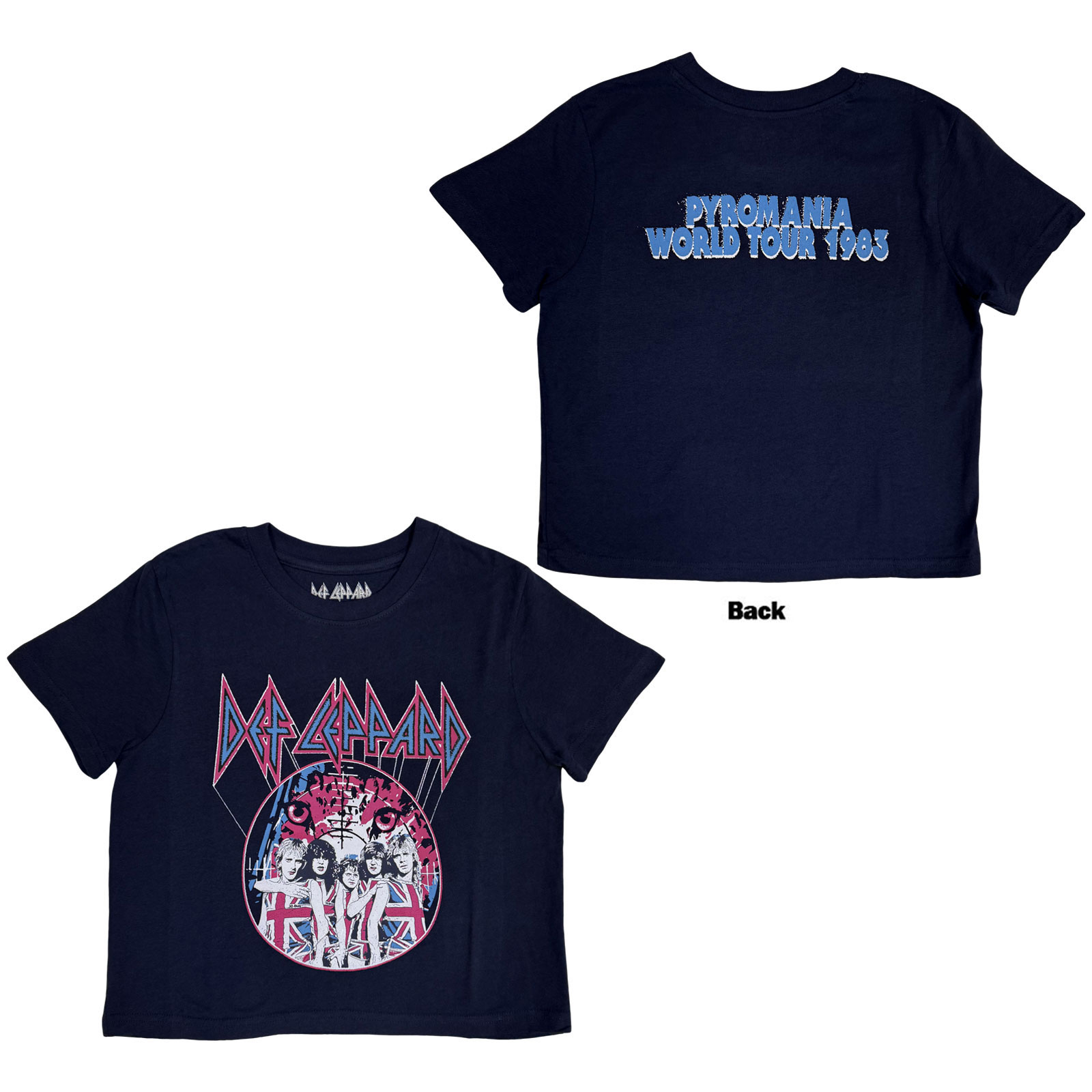 Tielko Def Leppard - Pyro Tour, Žena,Modrá,L