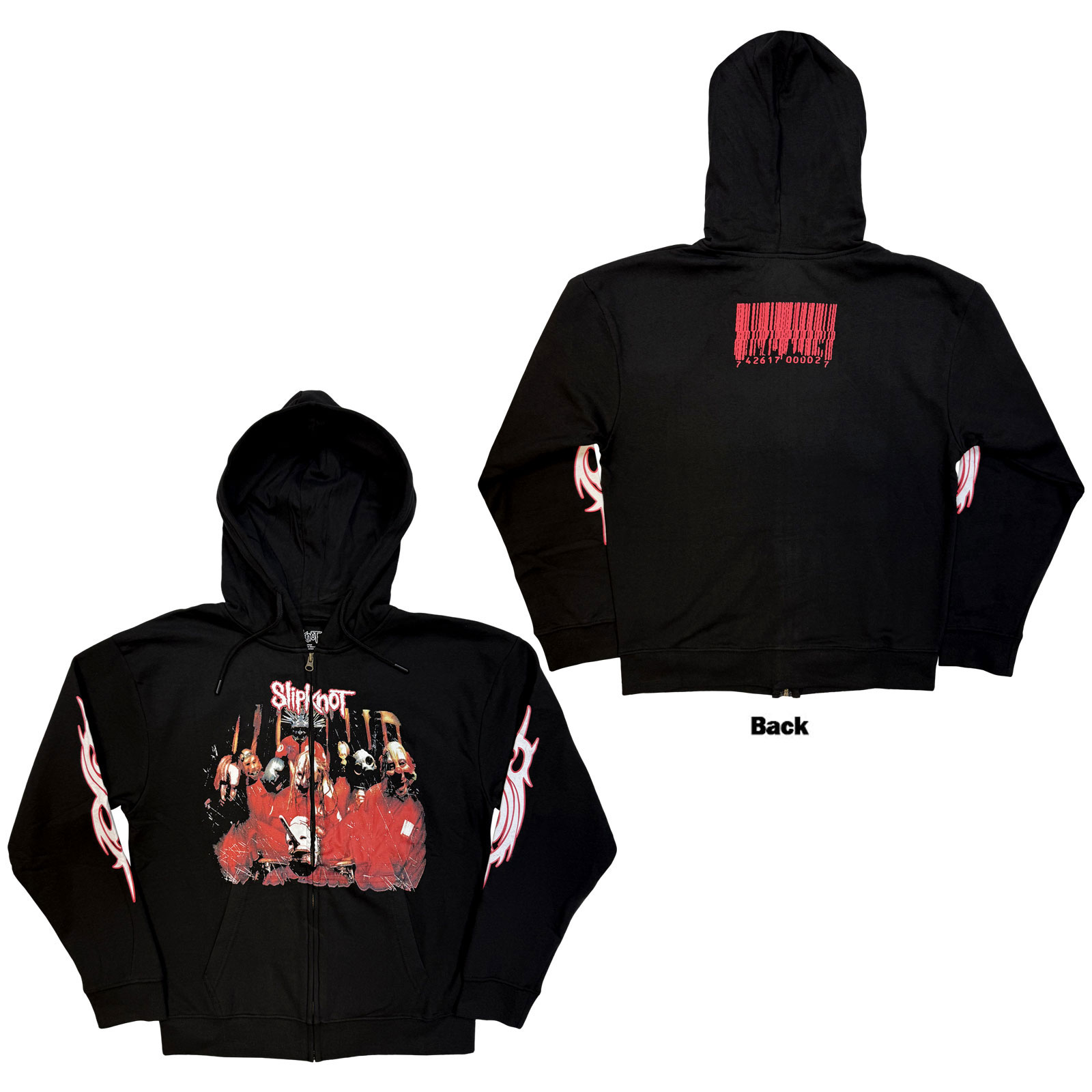 Mikina na zips Slipknot - Spit It Out, Unisex,Čierna,XXL