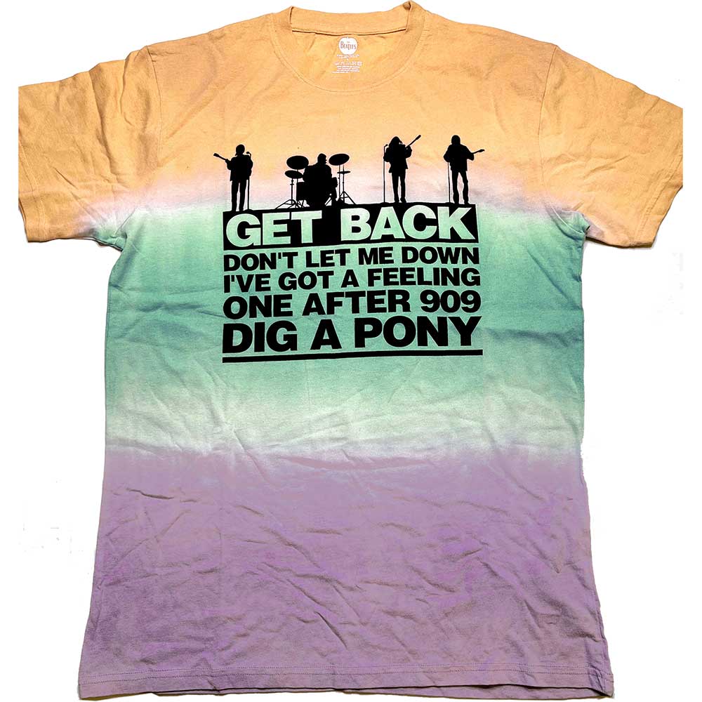 Tričko The Beatles - Get Back Gradient, Unisex,Multicolor,XXL