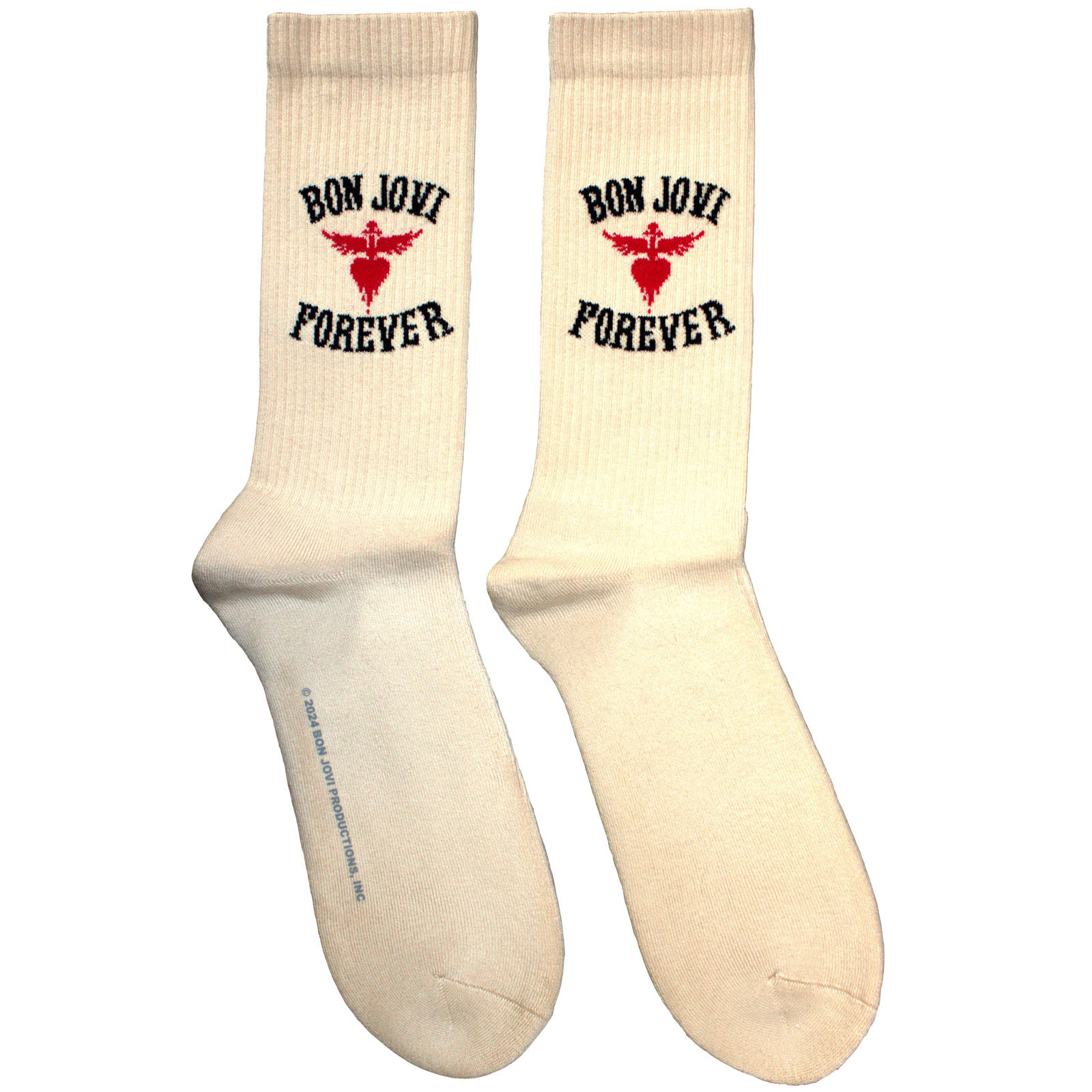 Ponožky Bon Jovi - Forever, Unisex,Natural,UK 7 - 11
