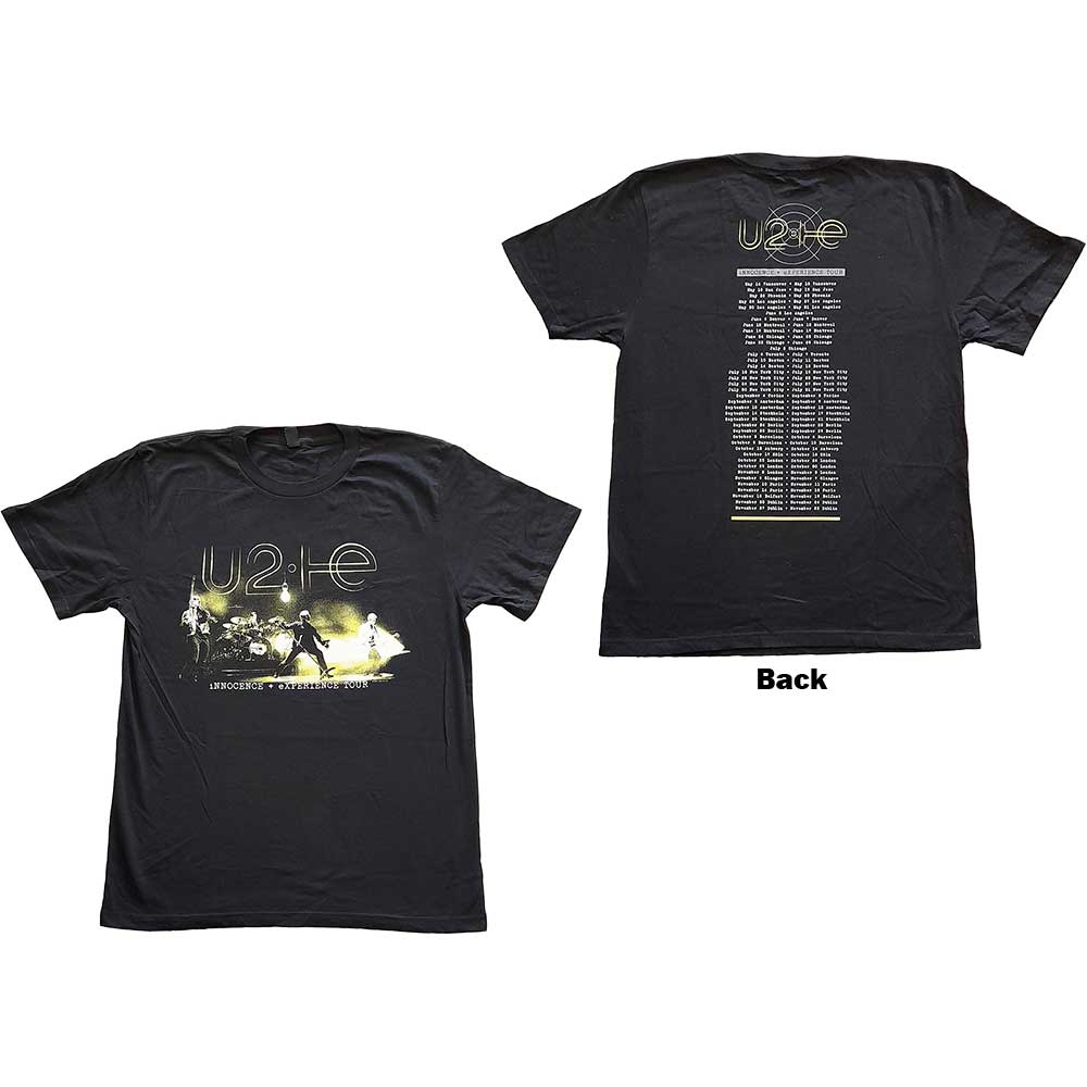 Tričko U2 - Stage Photo, Unisex,Čierna,XL