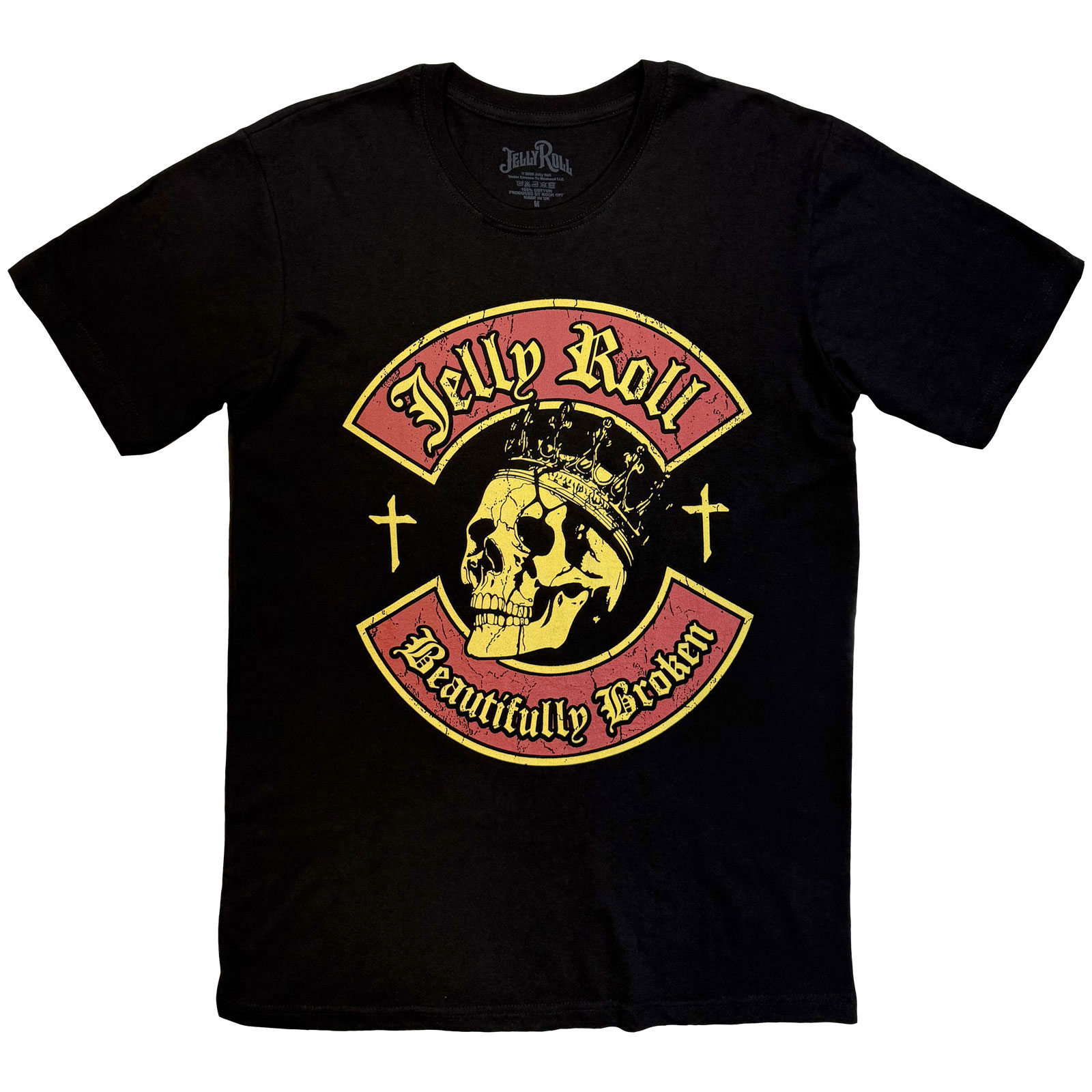 Tričko Jelly Roll - Beautifully Broken, Unisex,Čierna,XXL