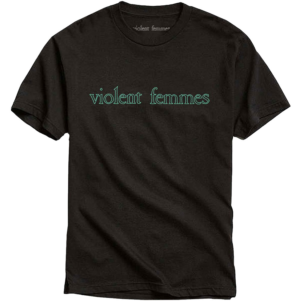 Tričko Violent Femmes - Green Vintage Logo, Unisex,Čierna,M