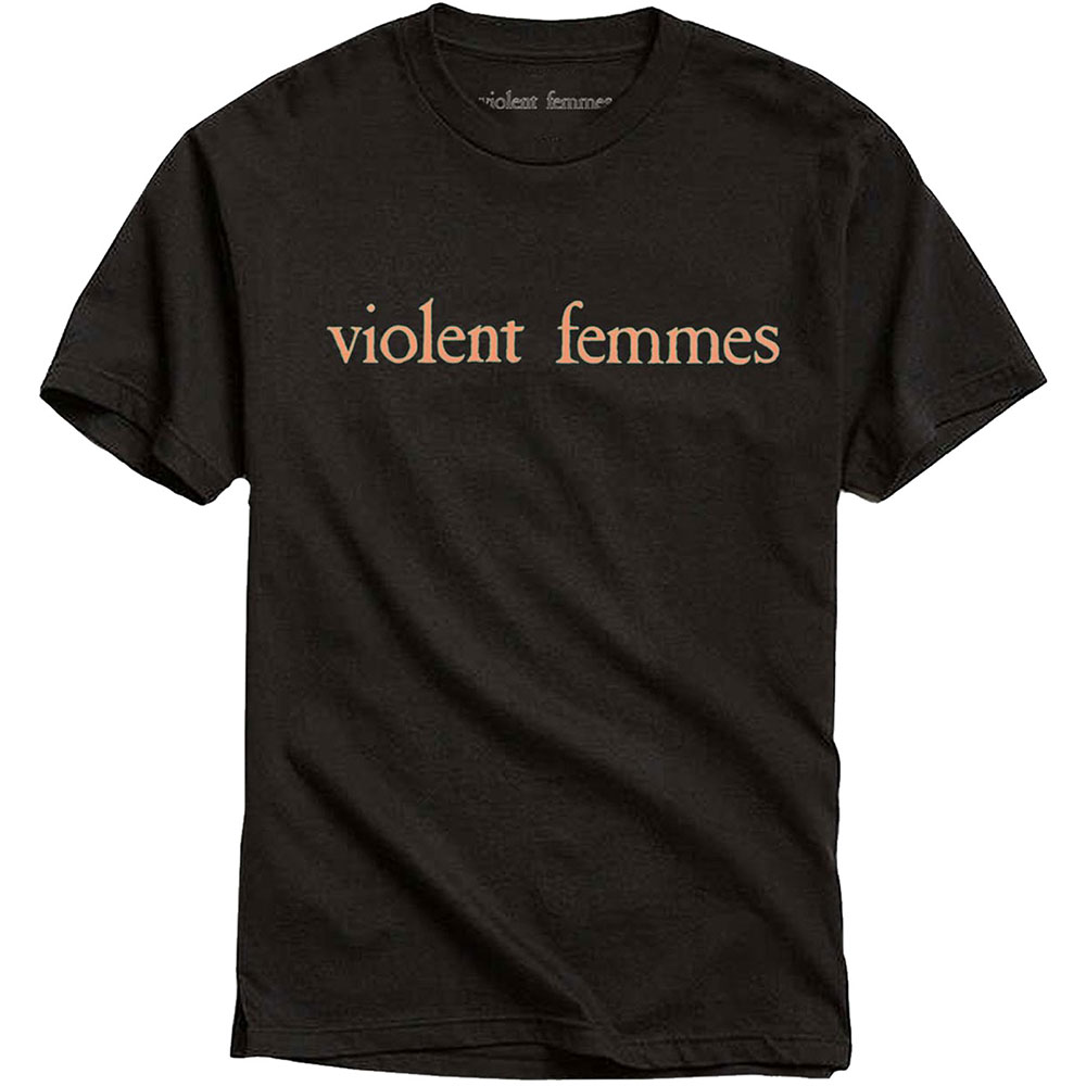 Tričko Violent Femmes - Salmon Pink Vintage Logo, Unisex,Čierna,XL