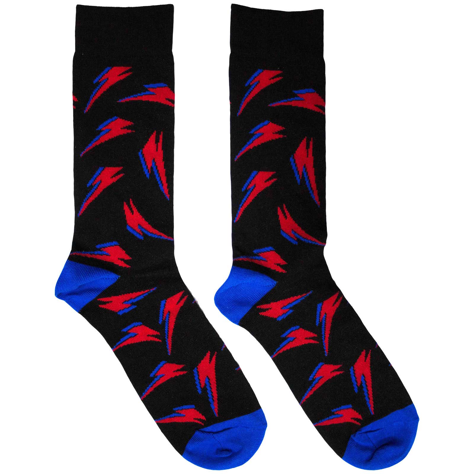 Ponožky David Bowie - Flash Pattern, Unisex,Čierna,UK 7 - 11