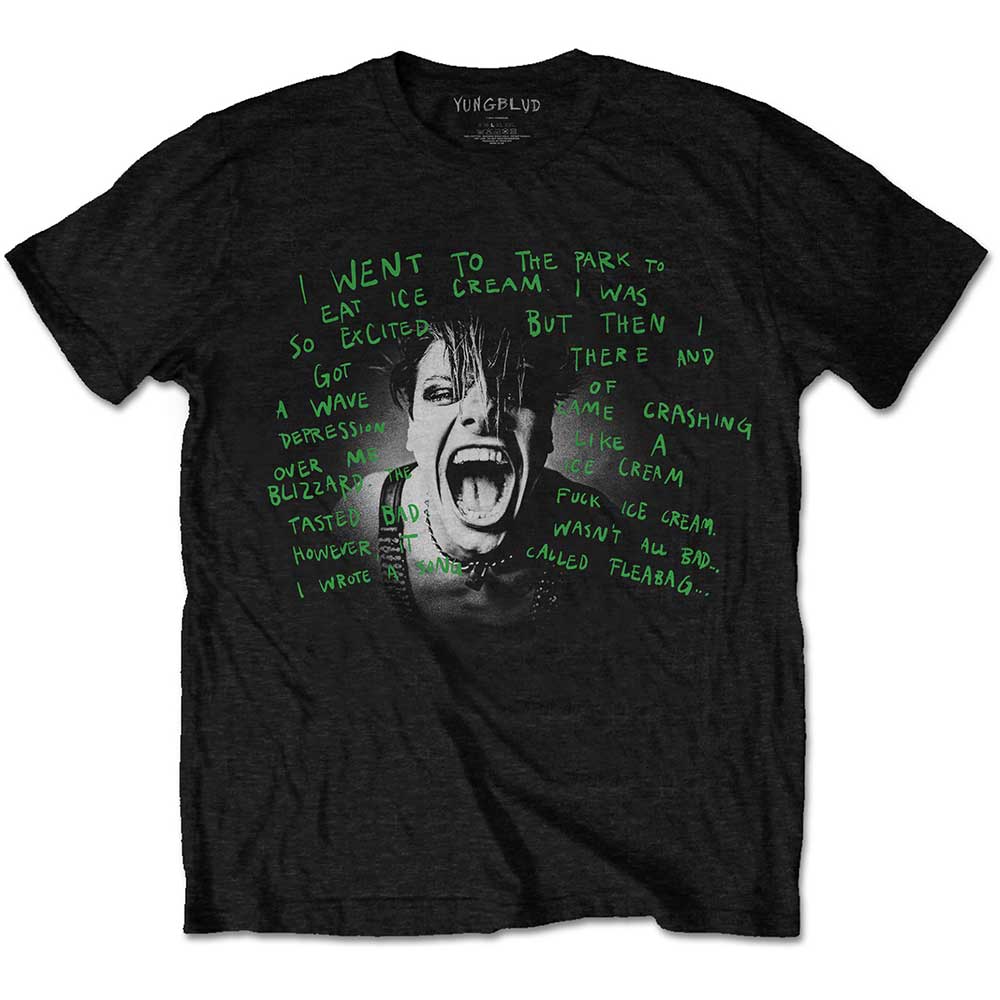 Tričko Yungblud - Lyric Photo, Unisex,Čierna,XXL