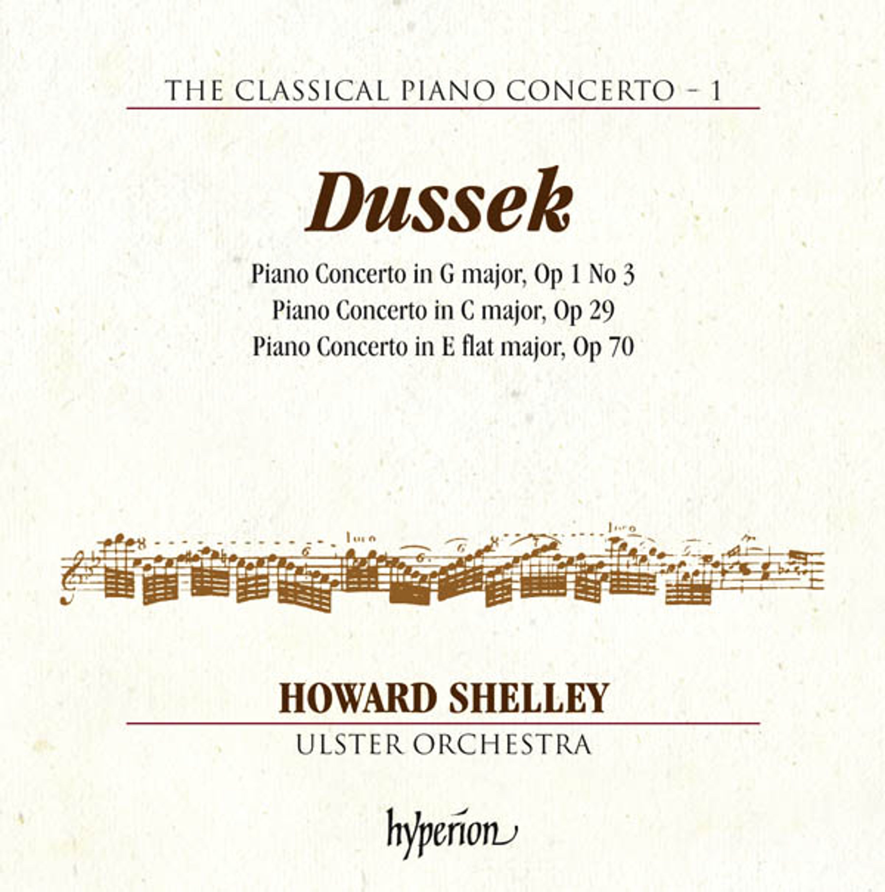 CD Howard Shelley - DUSSEK: PIANO CONCERTOS OP. 1/3, 29 & 70 (HYPERION